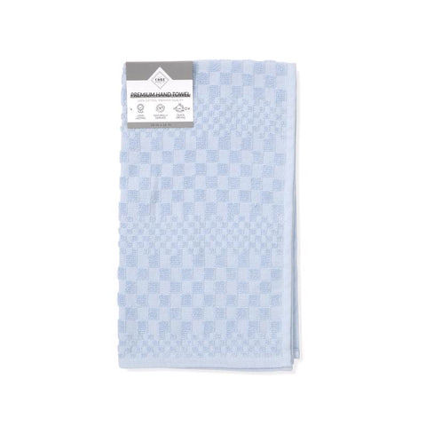 Core Home Blue Cotton Checkered Hand Towel 1 pc (Pack of 6)