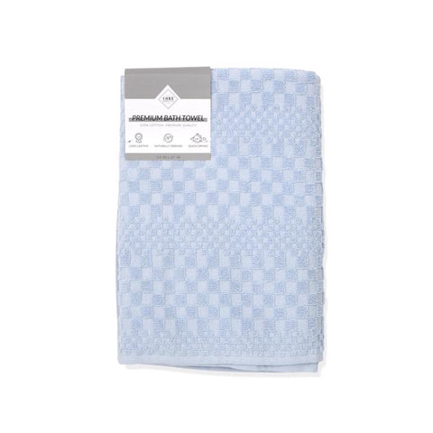 Toalla de baño Core Home de algodón, a cuadros azules, 1 ud. (paquete de 6)