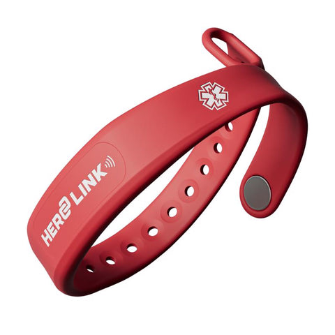 Hero Link Red Medical ID Bracelet 1 each (Pack of 12)