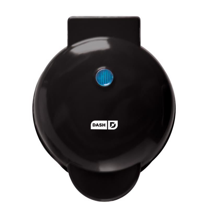 Máquina de gofres de cerámica Dash 1 Waffle, negro brillante