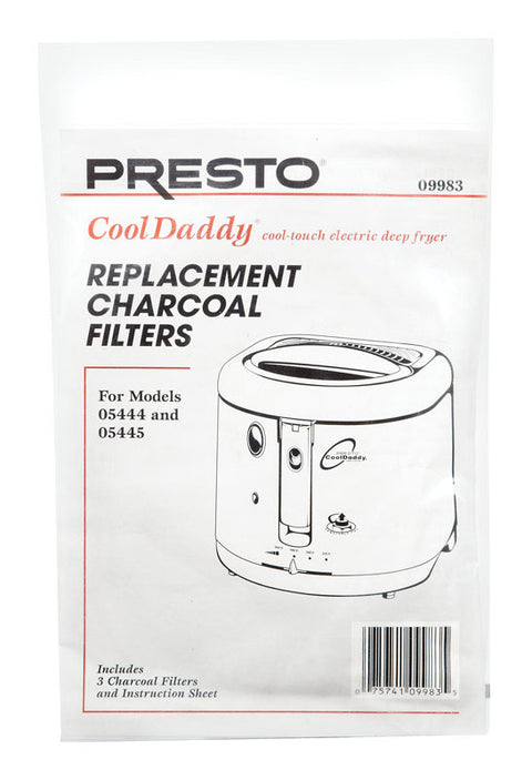 Presto Cool Daddy Charcoal Deep Fryer Filter