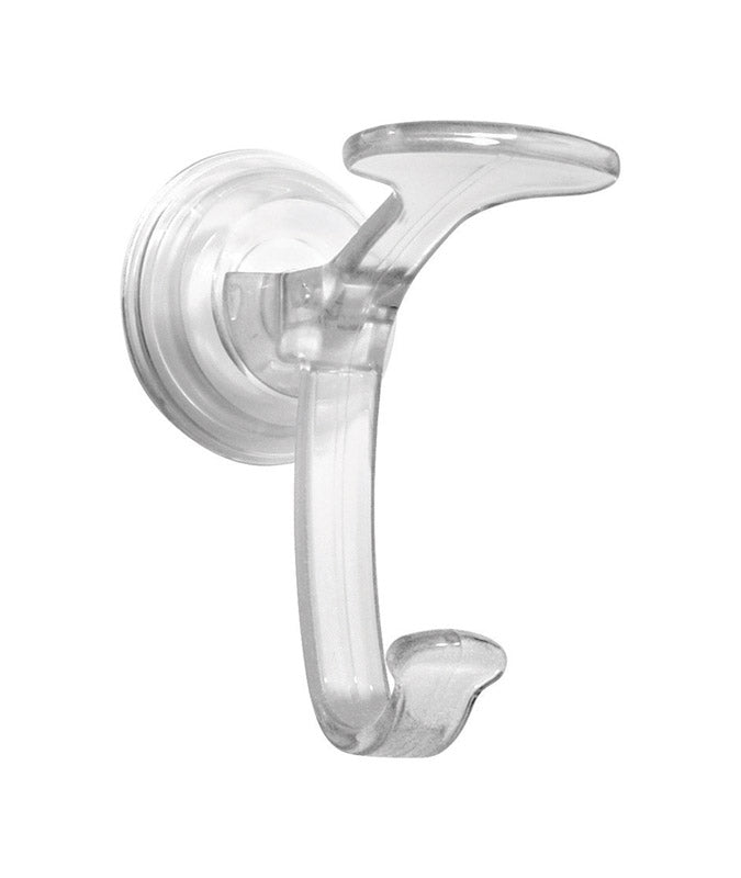 iDesign Power Lock 4.1 in. H X 2.3 in. W X 6.5 in. L Clear Suction Cup Hooks (Pack of 6)