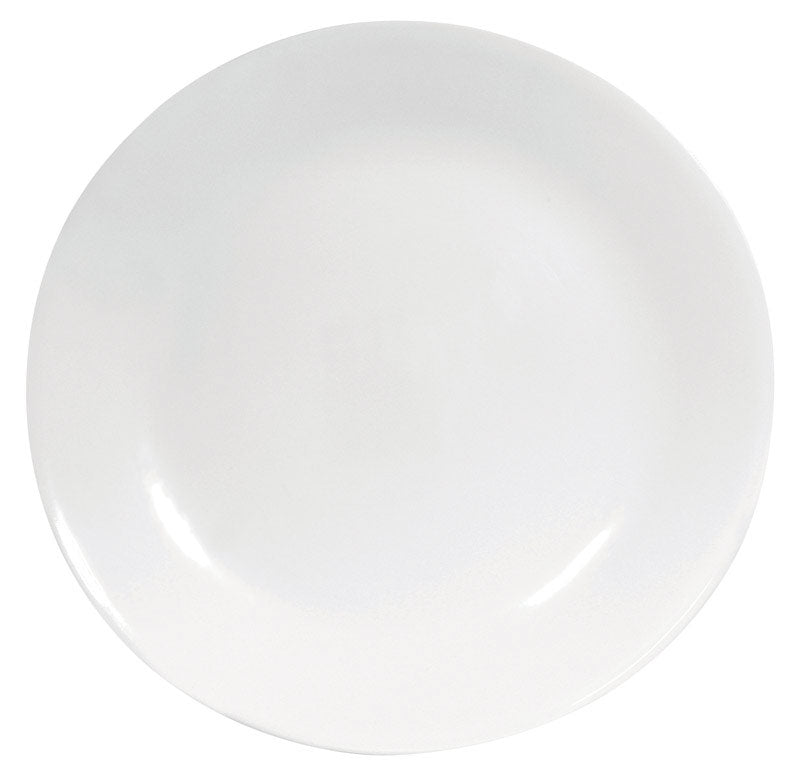 Corelle White Glass Winter Frost White Dinner Plate 10-1/4 in. D 1 pk (Pack of 6)