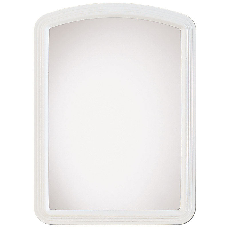 Erias 22 in. H X 16 in. W White Plastic Wall Mirror (Pack of 6)