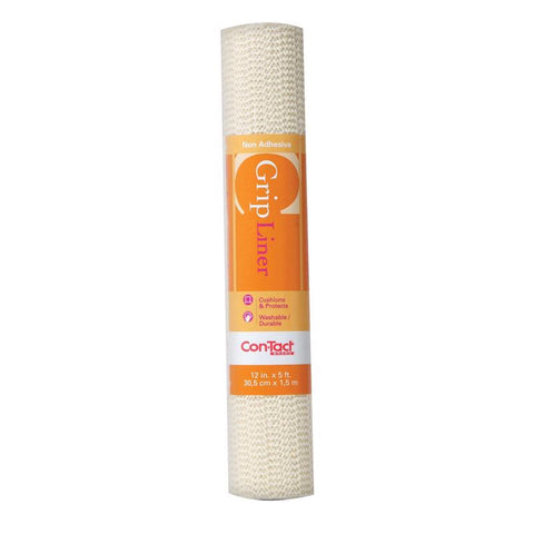 Con-Tact Grip 5 ft. L X 12 in. W Almond Non-Adhesive Shelf Liner (Pack of 6)