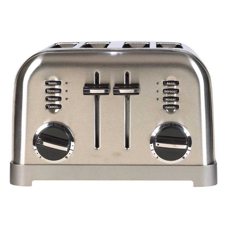 Cuisinart Stainless Steel Silver 4 slot Toaster 7.4 in. H X 11.14 in. W X 10.67 in. D
