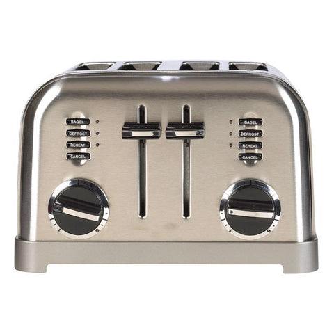 Cuisinart Stainless Steel Silver 4 slot Toaster 7.4 in. H X 11.14 in. W X 10.67 in. D