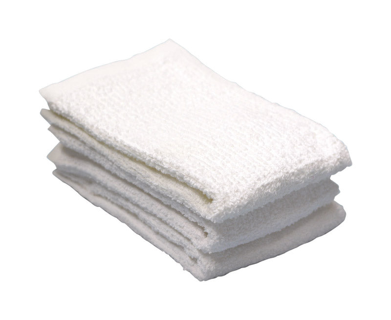 Ritz Soap&Water White Cotton Solid Bar Mop Dish Cloth 3 pk (Pack of 3)