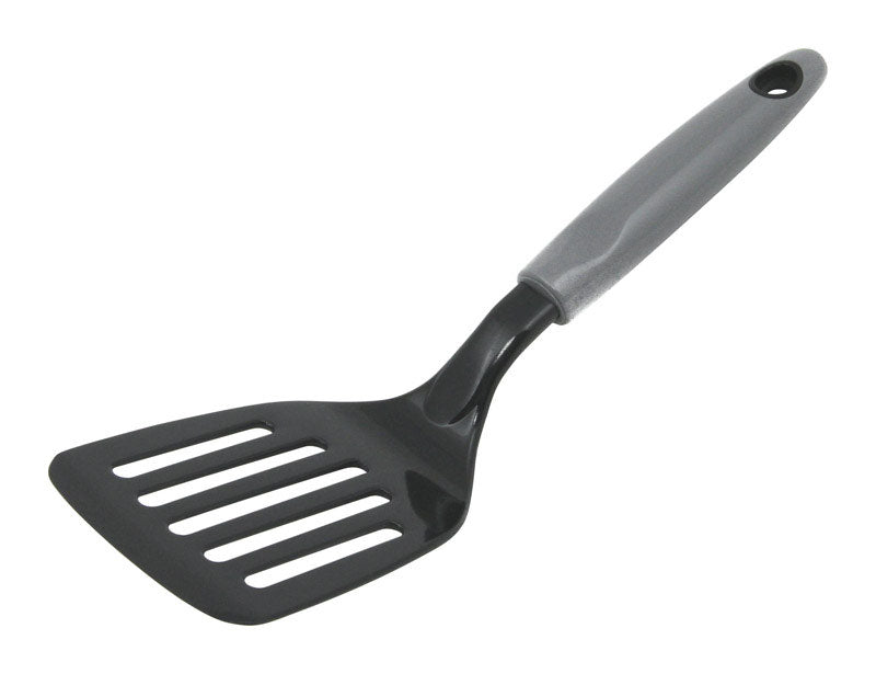 Chef Craft Black/Gray Nylon Slotted Turner (Pack of 3)
