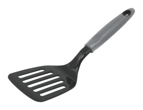 Chef Craft Black/Gray Nylon Slotted Turner (Pack of 3)