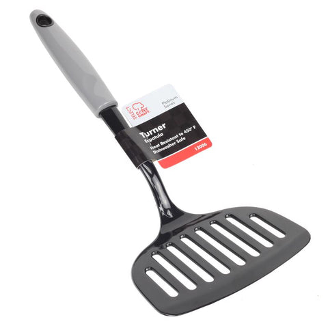 Chef Craft Black/Gray Nylon Jumbo Slotted Turner (Pack of 3)