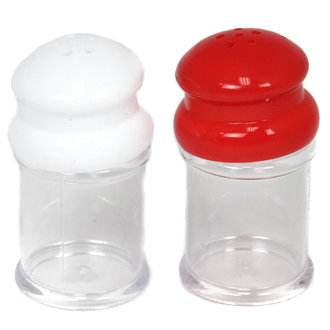 Chef Craft Red/White Plastic Salt and Pepper Shaker Set (Pack of 3)