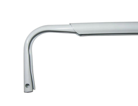 Kenney White Traditional/Transitional Curtain Rod 84 in. L X 120 in. L