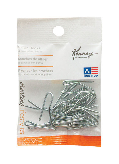 Kenney Silver Traditional/Transitional Pin On Hook n/a in. L