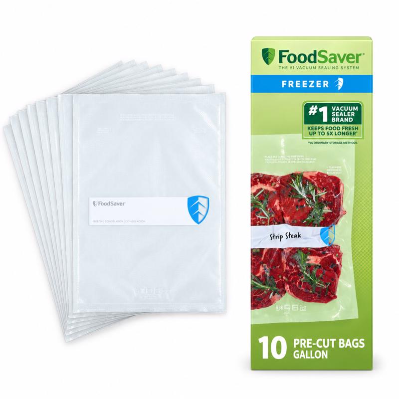 FoodSaver 1 gal Clear Vacuum Freezer Bags 10 pk