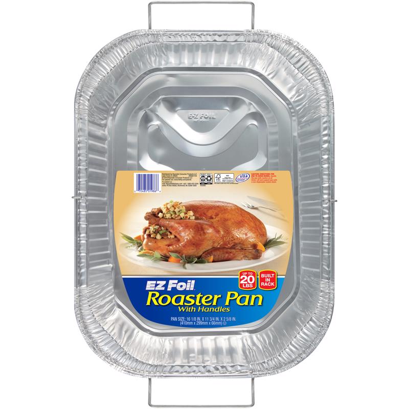 Hefty EZ Foil 11-3/4 in. W X 16-1/8 in. L Roasting Rack and Pan Silver (Pack of 12)