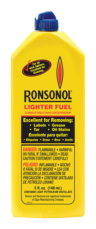 Zippo Ronsonol Yellow Lighter Fuel 5 oz 1 pk (Pack of 12)