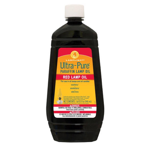 Lamplight Farms Ultra Pure Clean Burn Paraffin Oil Red 32 oz (Pack of 12)