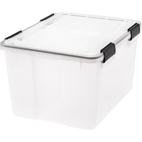 IRIS Weatherpro 46 qt Clear Storage Box 11.75 in. H X 15.75 in. W X 19.7 in. D Stackable (Pack of 6)