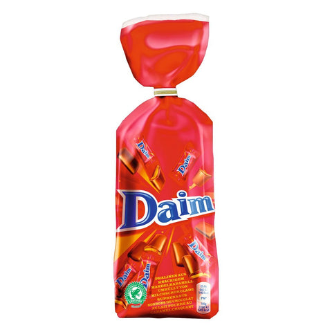 Daim Chocolate Minis, Milk Chocolate Covered Crunchy Almond Caramel, Individually Wrapped Bite-Size Candy, 7.05 oz (200g) Bag