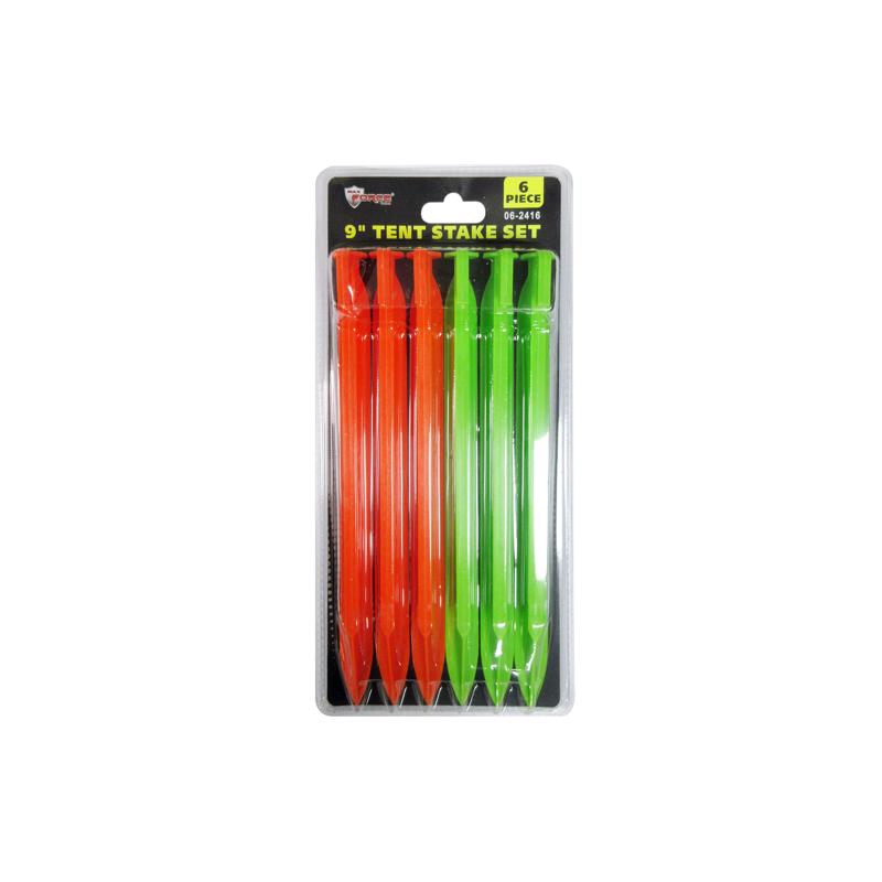 Max Force Outdoors and Camping Tent Stake Set Plastic 6 pk (Pack of 12)