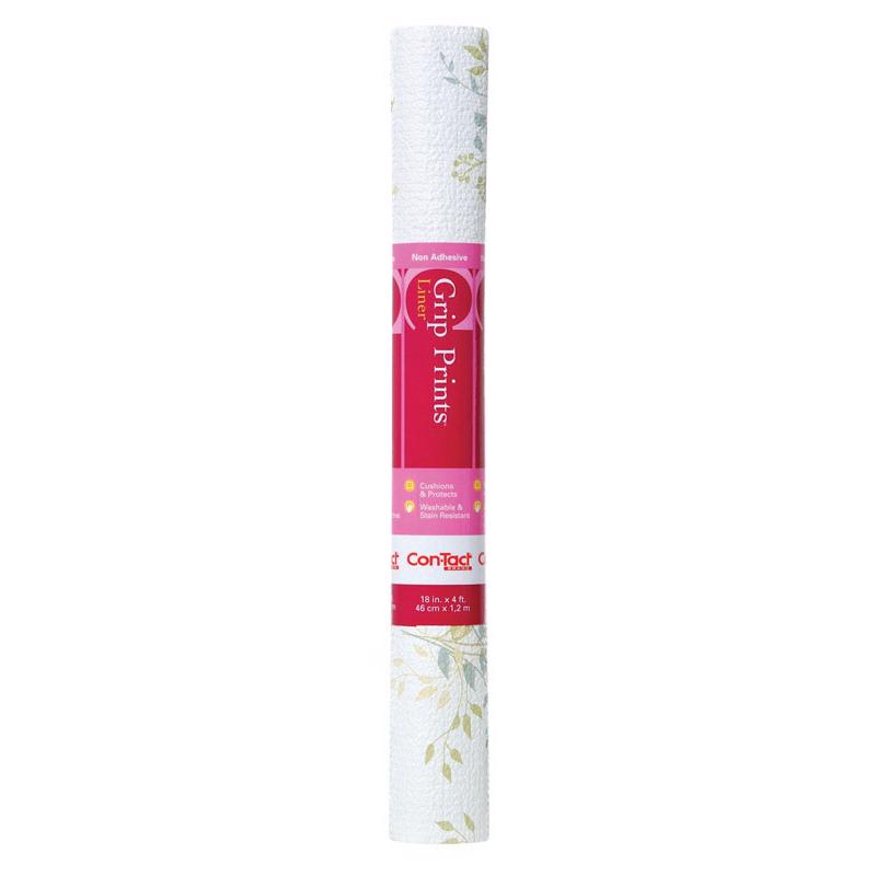 Con-Tact Grip Prints 4 ft. L X 18 in. W Aspen Aloe Non-Adhesive Shelf Liner (Pack of 6)