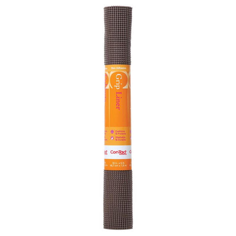 Con-Tact Beaded Grip 5 ft. L X 18 in. W Chocolate Non-Adhesive Shelf Liner (Pack of 6)