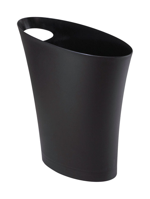Umbra Skinny 2 gal Black Plastic Modern Wastebasket (Pack of 6)