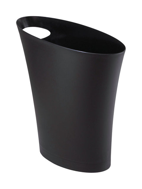 Umbra Skinny 2 gal Black Plastic Modern Wastebasket (Pack of 6)