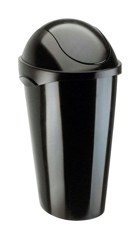 Umbra 13 gal Black Plastic Swing-Top Trash Can (Pack of 3)