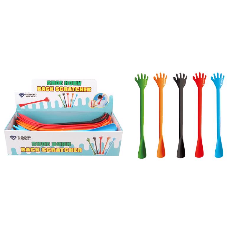 Diamond Visions Hand Shaped Shoe Horn Back Scratcher Plastic 1 pk (Pack of 24)