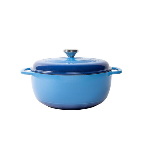 Lodge Logic Cast Iron Dutch Oven 10.5 in. 6 qt Blue