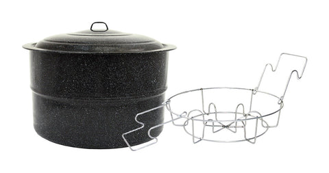 Granite Ware Canner with Lid & Jar Rack 33 qt 3 pc (Pack of 2)