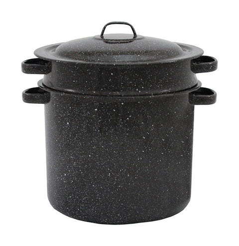 Granite Ware Ceramic Over Steel Blancher 7.5 qt Black (Pack of 4)
