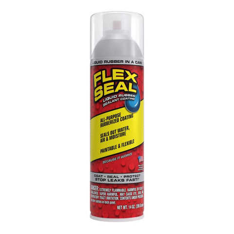 Flex Seal Family of Products Flex Seal Clear Rubber Spray Sealant 14 oz (Pack of 6)