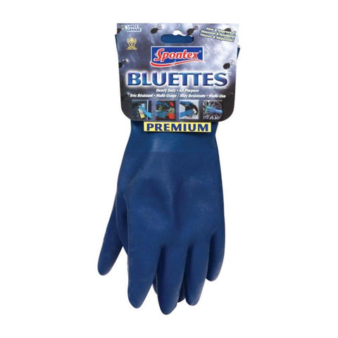 Spontex Bluettes Neoprene Cleaning Gloves L Blue 1 pk