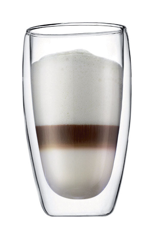 Bodum 15 oz Clear BPA Free Double Wall Tumbler (Pack of 4)