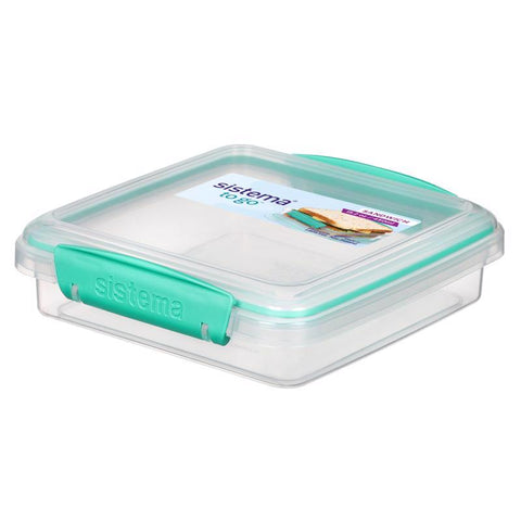 Sistema 15.2 oz Clear Sandwich Box 1 pk (Pack of 9)