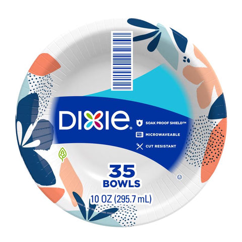 Dixie 10 oz Multicolored Paper FLOWERS BLOOM Bowl 9-1/4 in. D 35 pk (Pack of 8)