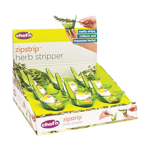 Chef'n Zipstrip Green Plastic Herb Stripper (Pack of 9)