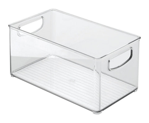 iDesign Clear Storage Bin 5 in. H X 6 in. W X 10 in. D Stackable