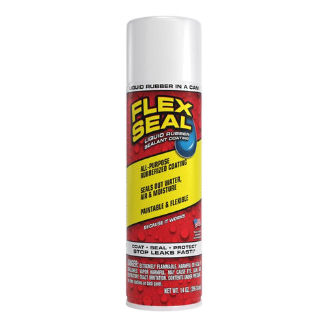 Flex Seal Family of Products Flex Seal White Rubber Spray Sealant 14 oz (Pack of 6)