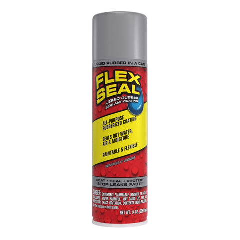 Flex Seal Family of Products Flex Seal Gray Rubber Spray Sealant 14 oz (Pack of 6)