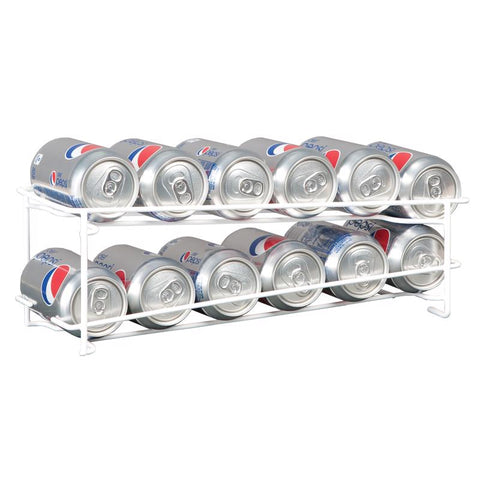 Grayline 4-7/8 in. H X 5-5/8 in. W X 16 in. L White Soda Can Organizer
