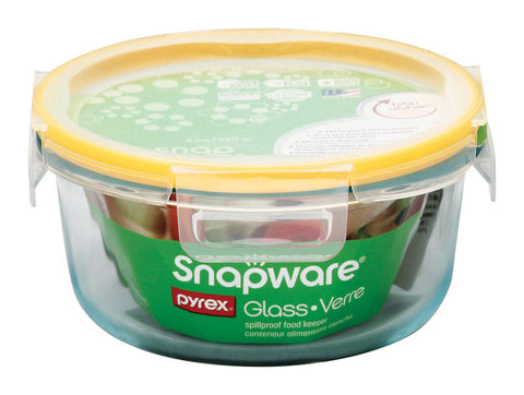 Snapware Total Solution 4 cups Clear Food Storage Container 1 pk (Pack of 4)