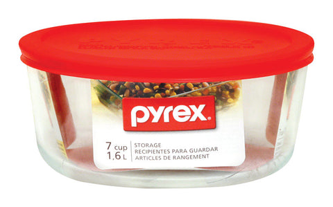 Pyrex 7 cups Clear Food Storage Container 1 pk (Pack of 4)