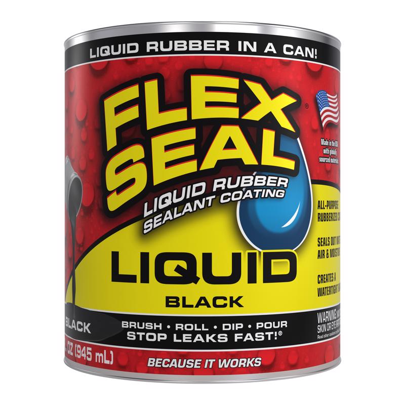 Familia de productos Flex Seal Revestimiento sellador líquido negro Flex Seal 32 fl. oz. (Paquete de 6)