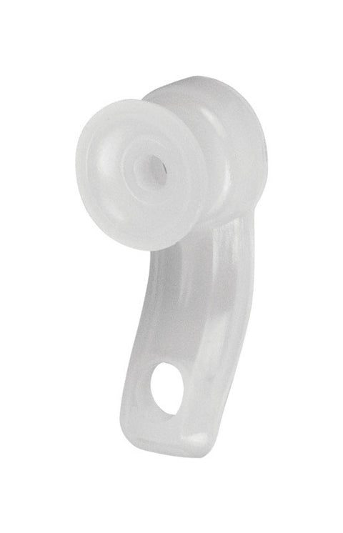Kenney White Traditional/Transitional Universal Track Carriers 4.5 in. L