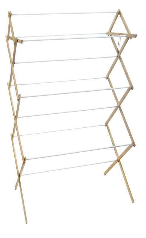 Madison Mill 52.5 in. H X 29.5 in. W X 18.25 in. D Wood Accordian Collapsible Clothes Drying Rack (Pack of 4)