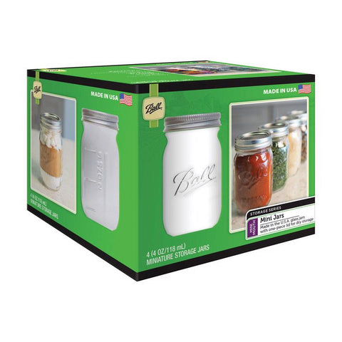 Ball Mini Mouth Storage Jar 4 oz 4 pk (Pack of 6)